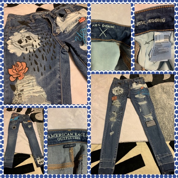 American Eagle Outfitters Denim - Like New Limited Edition AEO X Hi Rise Jegging